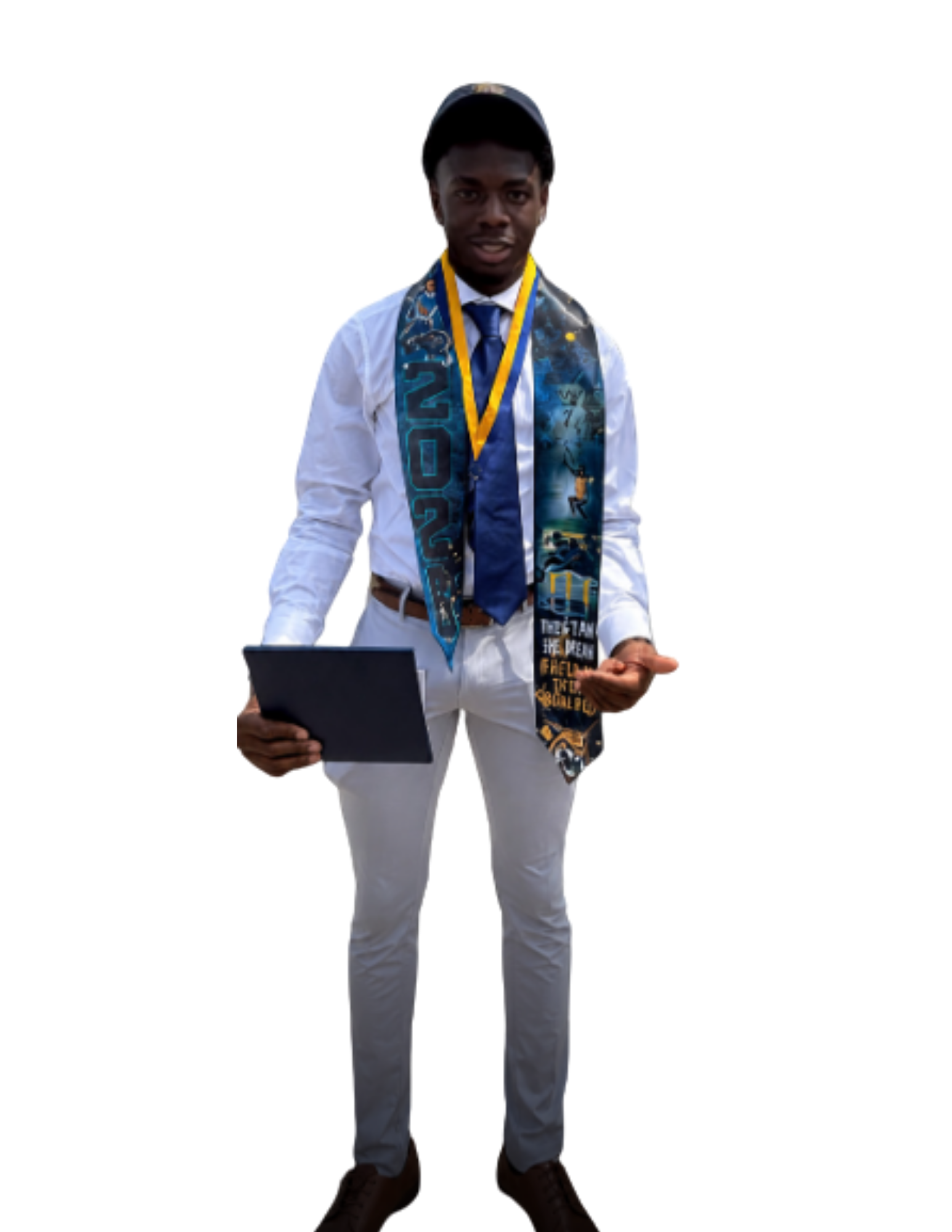 Tristan Sejour celebrating his high school graduation